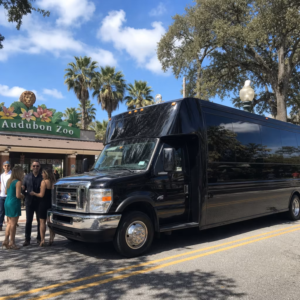 Rent a Bus to Audubon Zoo