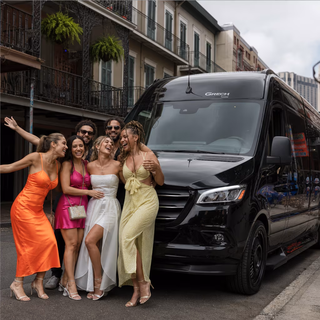 Bachelor and bachelorette party bus