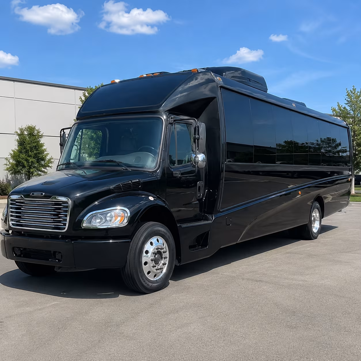 New Orleans Airport Shuttle & Transportation party bus exterior