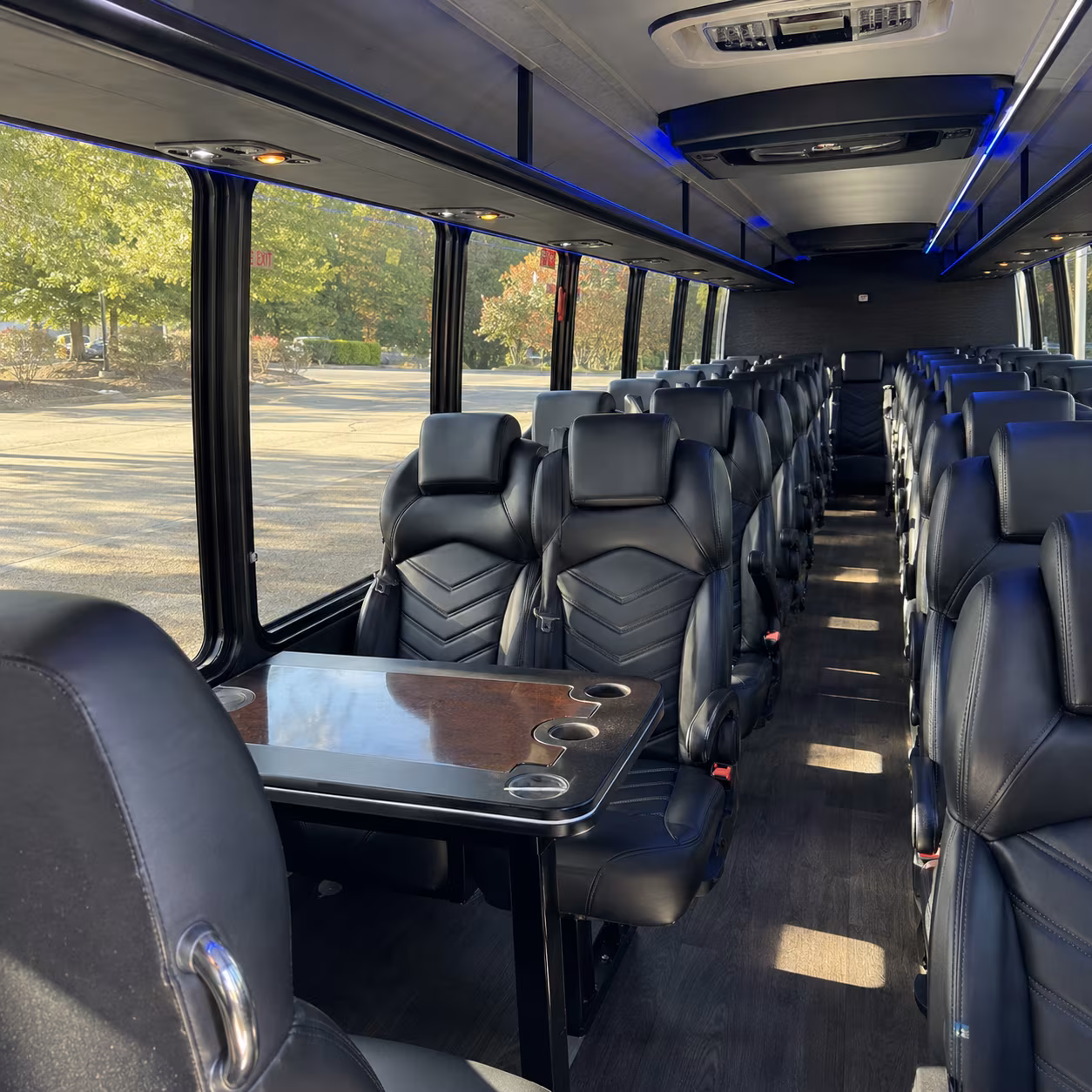 New Orleans Airport Shuttle & Transportation party bus exterior