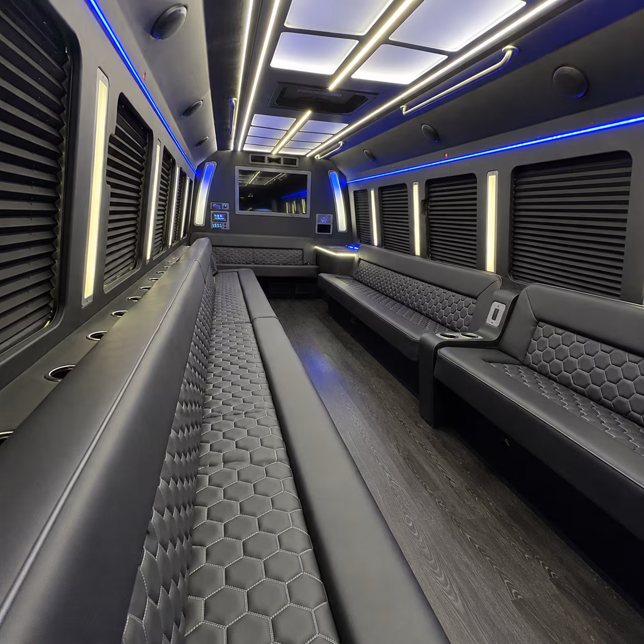 New Orleans Birthday, Sweet 16, & Quinceañera Transportation party bus exterior