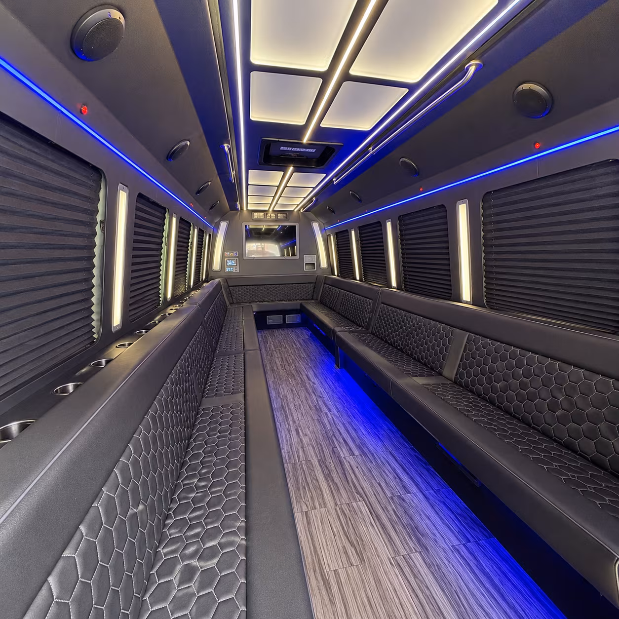 New Orleans Concert & Music Festival Transportation party bus exterior