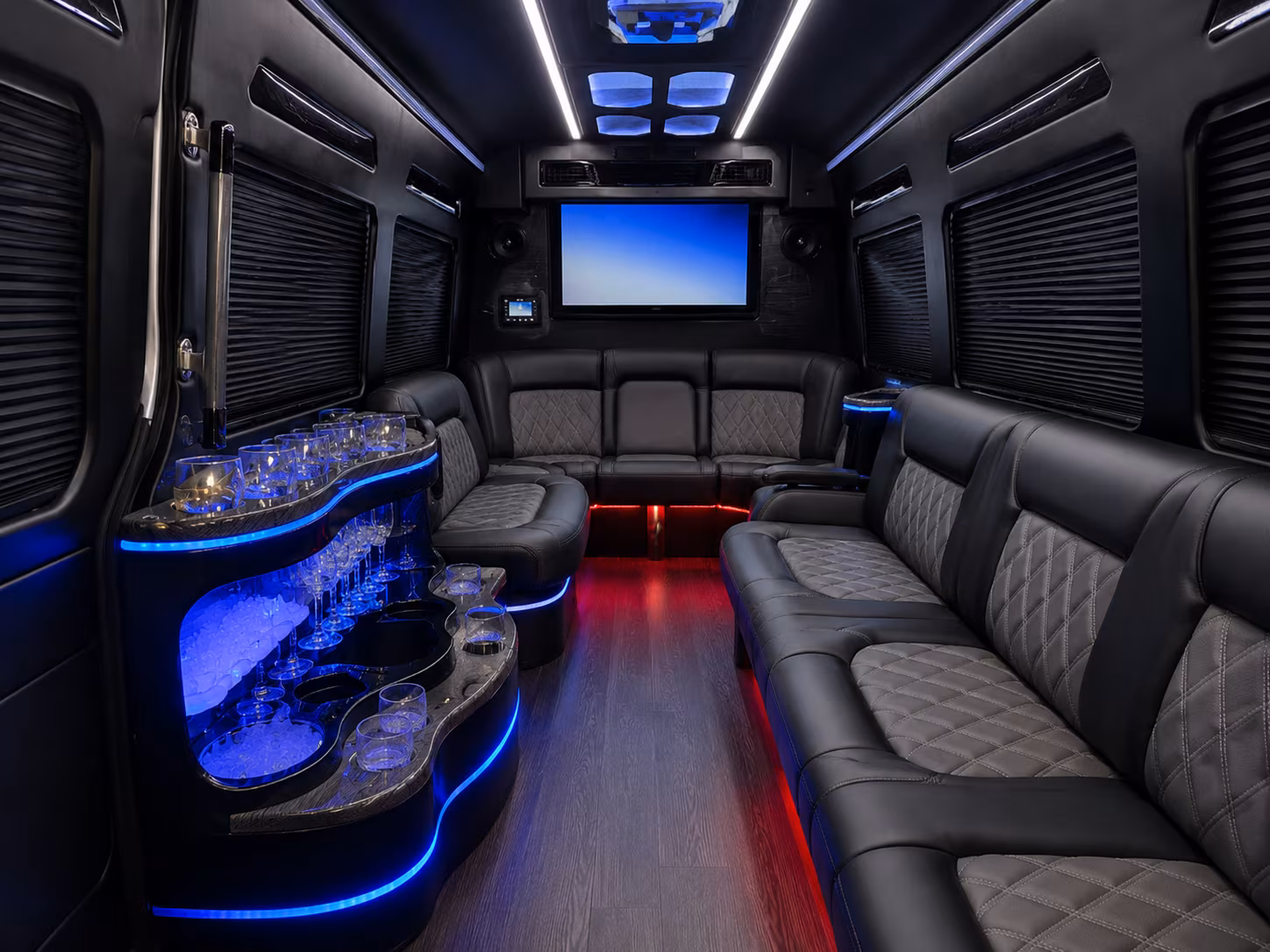 New Orleans Corporate Transportation party bus exterior