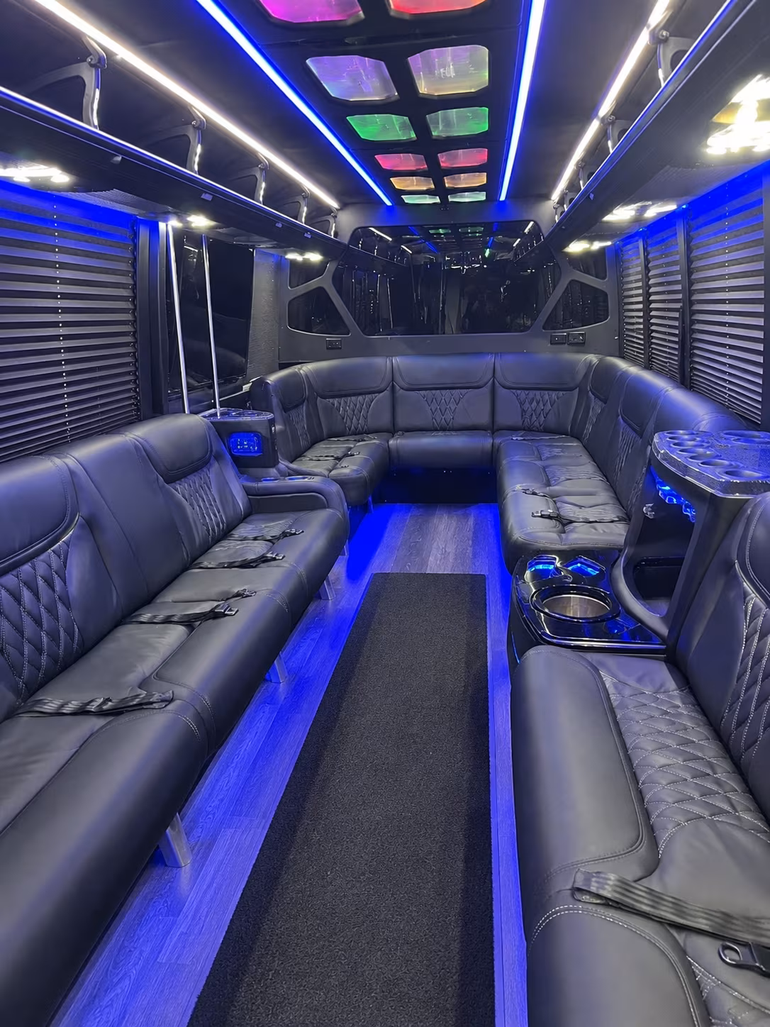 New Orleans Prom & Homecoming Transportation party bus interior