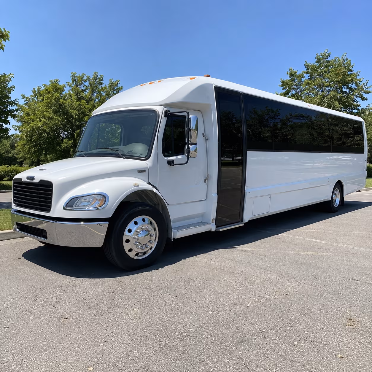 New Orleans School Event Transportation party bus exterior