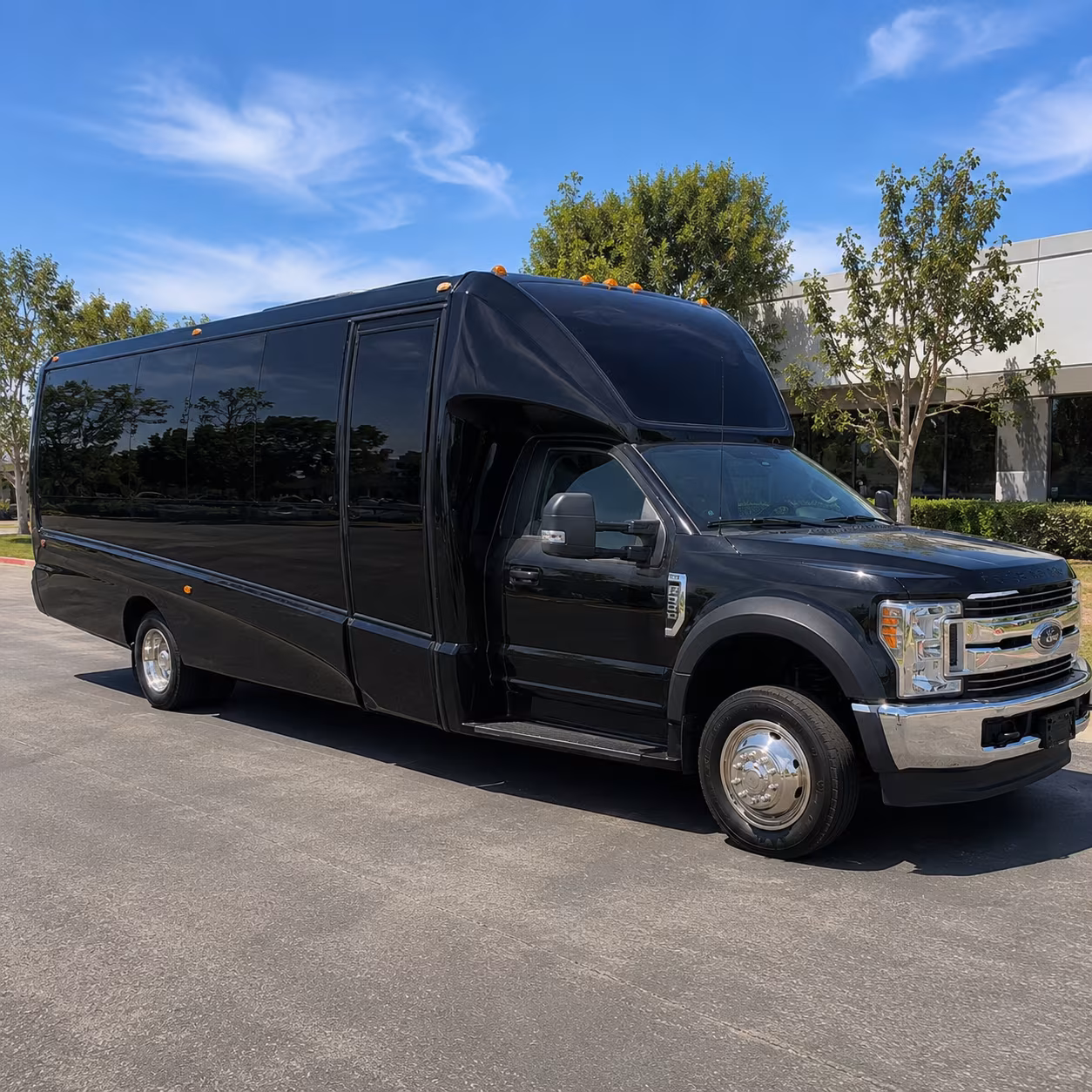 New Orleans Sporting Event Transportation party bus exterior