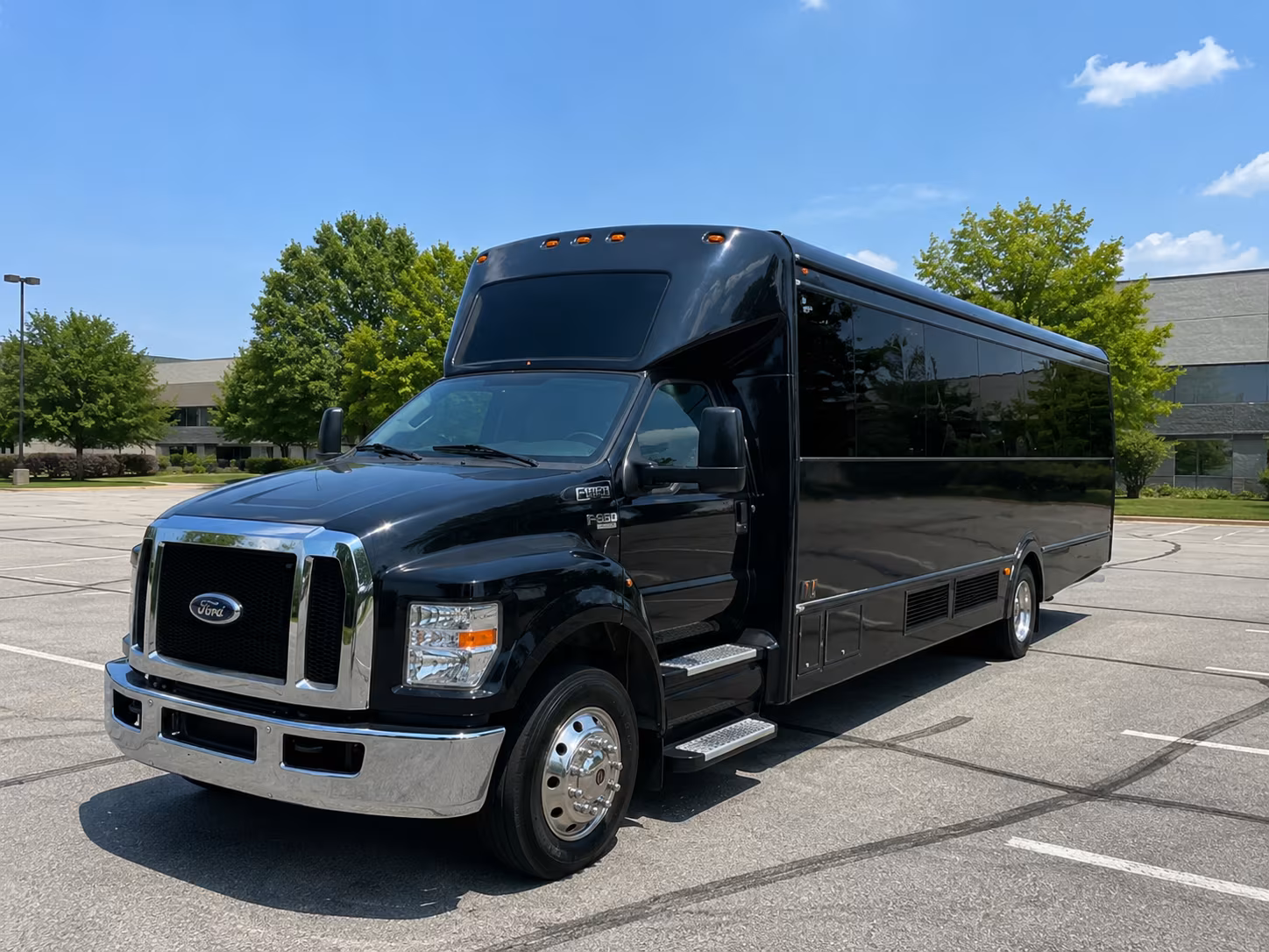 New Orleans Wedding Transportation party bus exterior