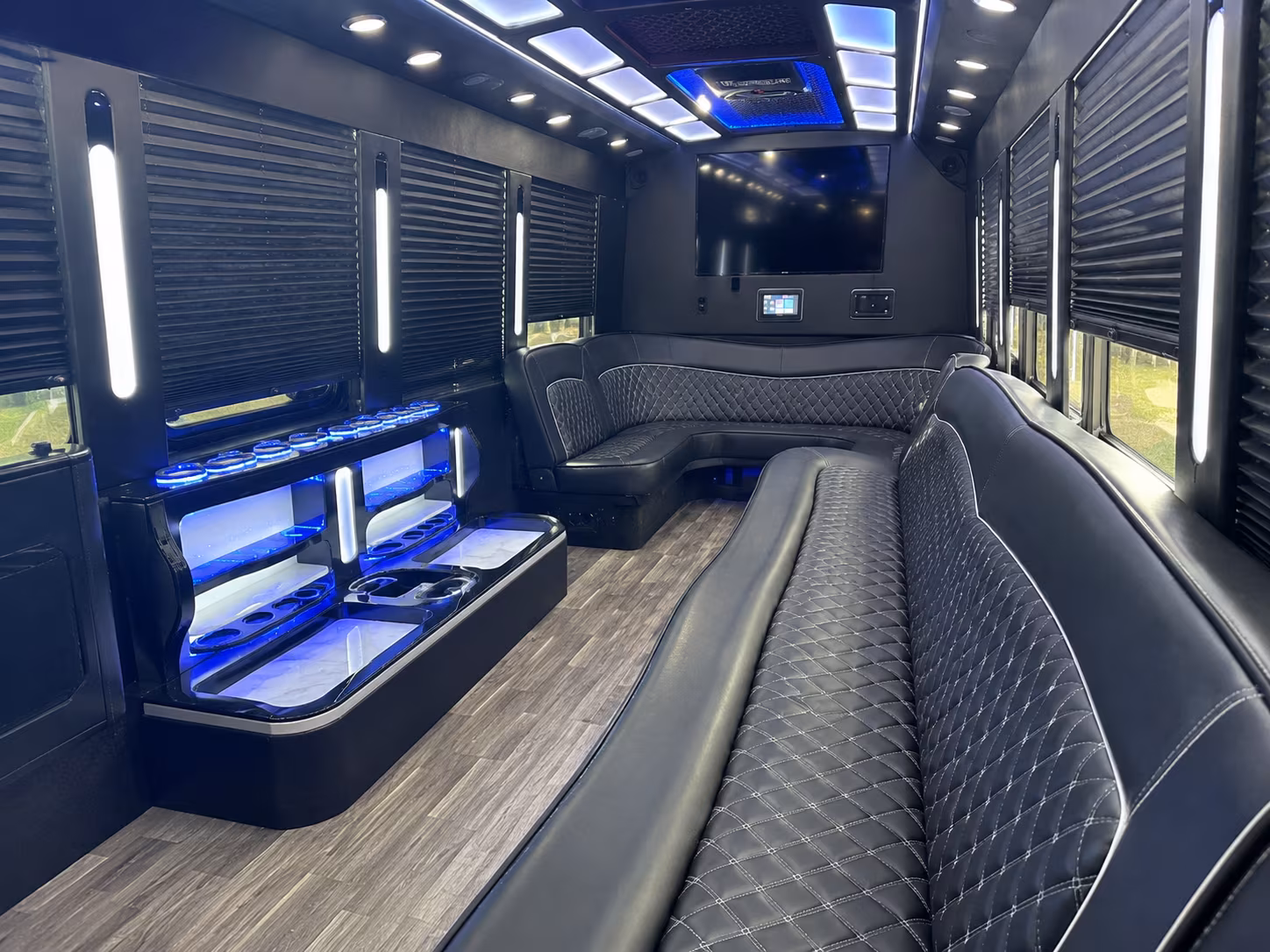 New Orleans Wedding Transportation party bus exterior