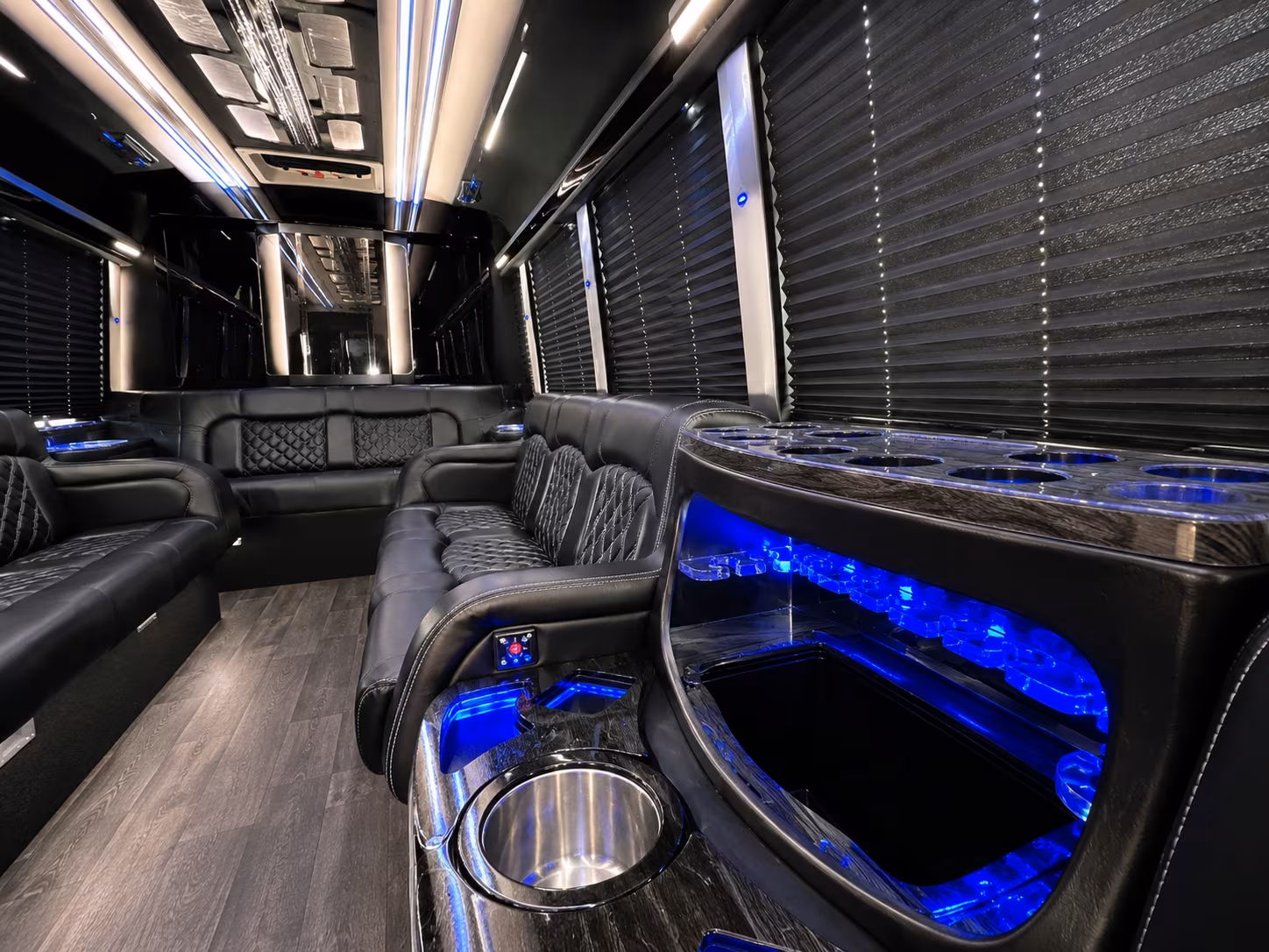New Orleans Wedding Transportation onboard seating